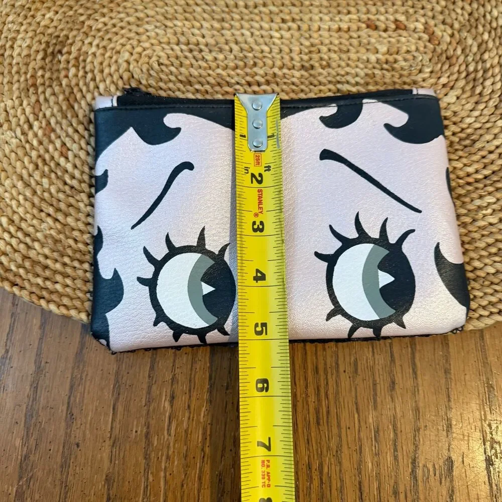 Betty Boop x IPSY Makeup Bag Reversible Sequin Cosmetic Pouch Faux Leather
